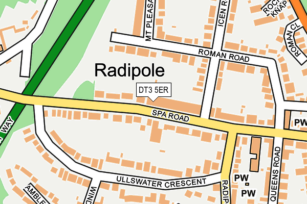 DT3 5ER map - OS OpenMap – Local (Ordnance Survey)