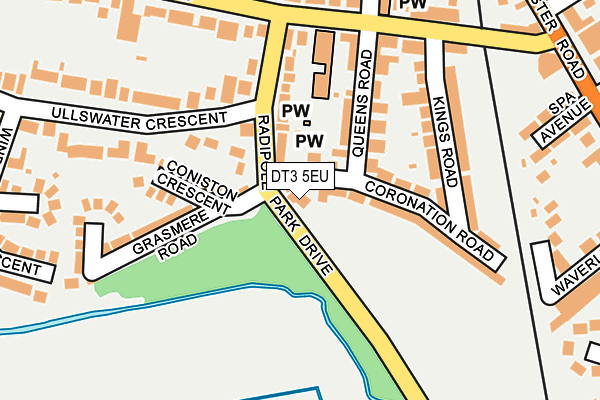 DT3 5EU map - OS OpenMap – Local (Ordnance Survey)