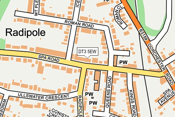 DT3 5EW map - OS OpenMap – Local (Ordnance Survey)