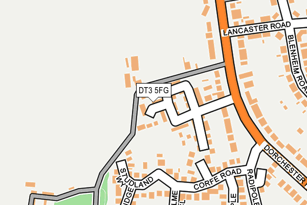 DT3 5FG map - OS OpenMap – Local (Ordnance Survey)