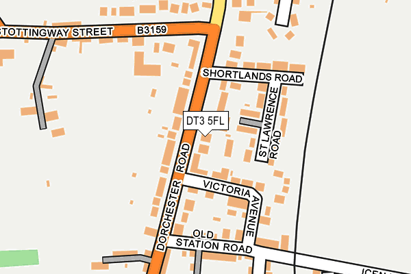 DT3 5FL map - OS OpenMap – Local (Ordnance Survey)