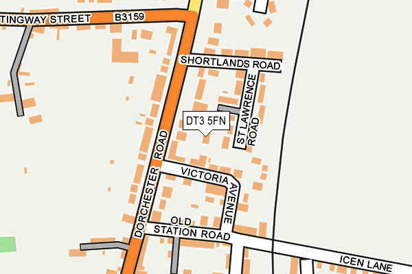DT3 5FN map - OS OpenMap – Local (Ordnance Survey)