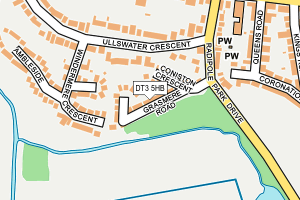 DT3 5HB map - OS OpenMap – Local (Ordnance Survey)