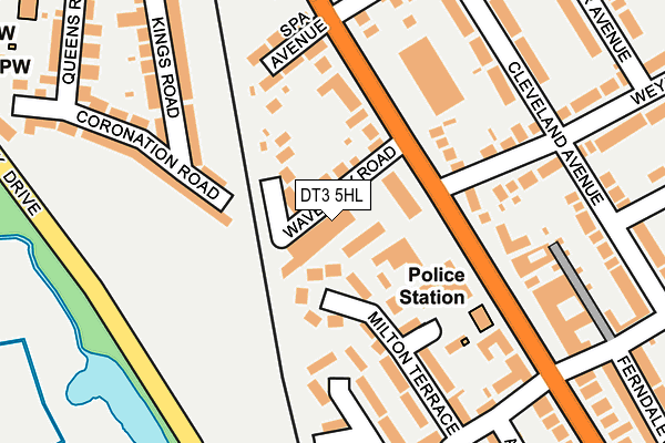 DT3 5HL map - OS OpenMap – Local (Ordnance Survey)