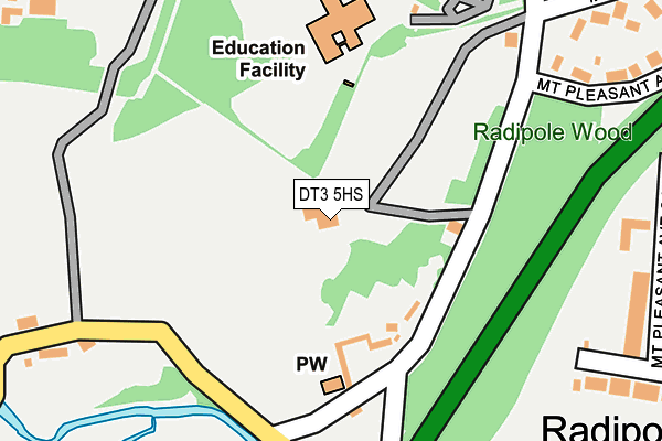 DT3 5HS map - OS OpenMap – Local (Ordnance Survey)