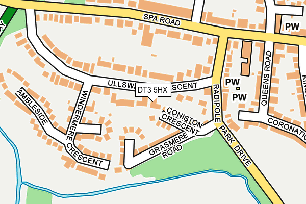 DT3 5HX map - OS OpenMap – Local (Ordnance Survey)