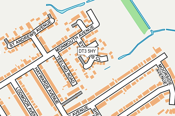 DT3 5HY map - OS OpenMap – Local (Ordnance Survey)