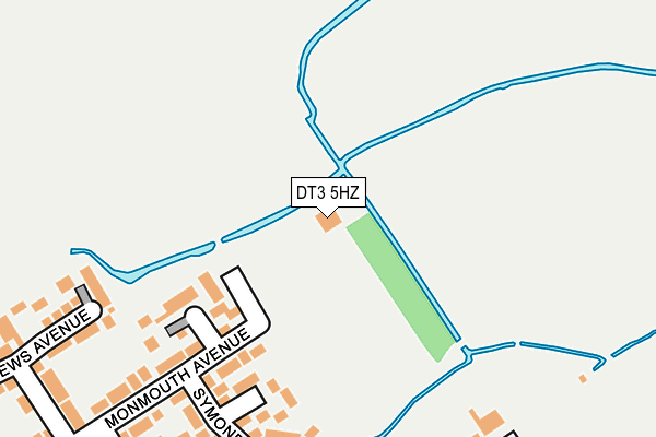 DT3 5HZ map - OS OpenMap – Local (Ordnance Survey)