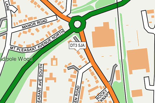 DT3 5JA map - OS OpenMap – Local (Ordnance Survey)