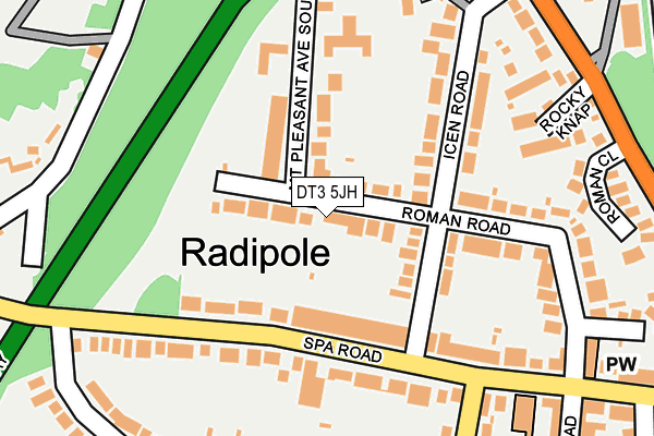 DT3 5JH map - OS OpenMap – Local (Ordnance Survey)