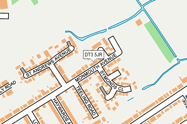 DT3 5JR map - OS OpenMap – Local (Ordnance Survey)