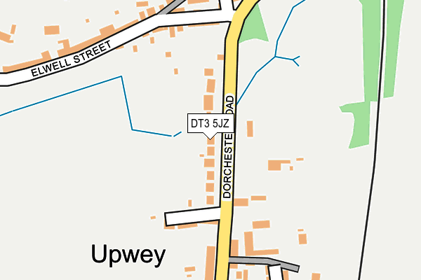 DT3 5JZ map - OS OpenMap – Local (Ordnance Survey)