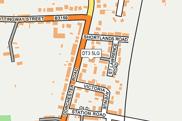 DT3 5LG map - OS OpenMap – Local (Ordnance Survey)