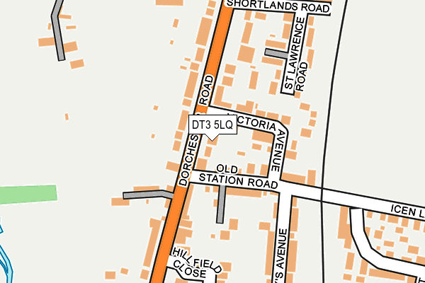 DT3 5LQ map - OS OpenMap – Local (Ordnance Survey)
