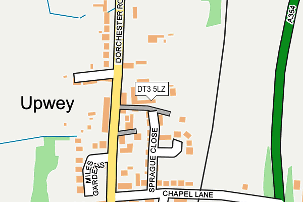 DT3 5LZ map - OS OpenMap – Local (Ordnance Survey)