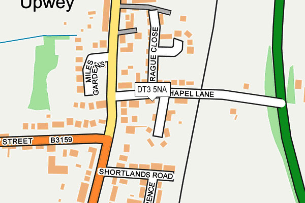 DT3 5NA map - OS OpenMap – Local (Ordnance Survey)