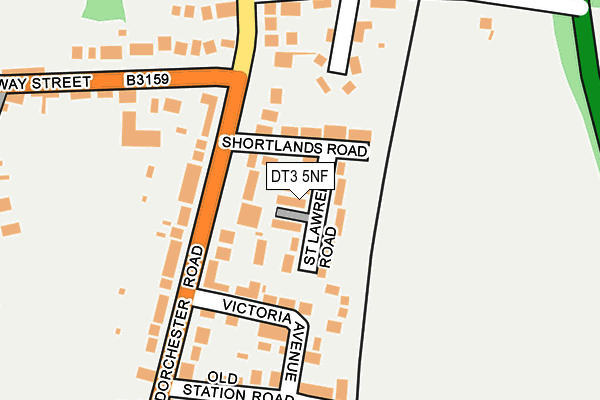 DT3 5NF map - OS OpenMap – Local (Ordnance Survey)