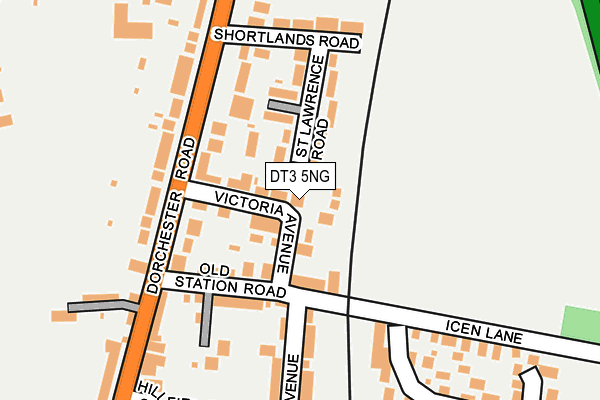 DT3 5NG map - OS OpenMap – Local (Ordnance Survey)