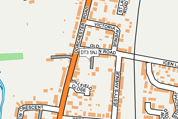 DT3 5NJ map - OS OpenMap – Local (Ordnance Survey)