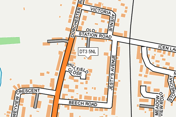 DT3 5NL map - OS OpenMap – Local (Ordnance Survey)