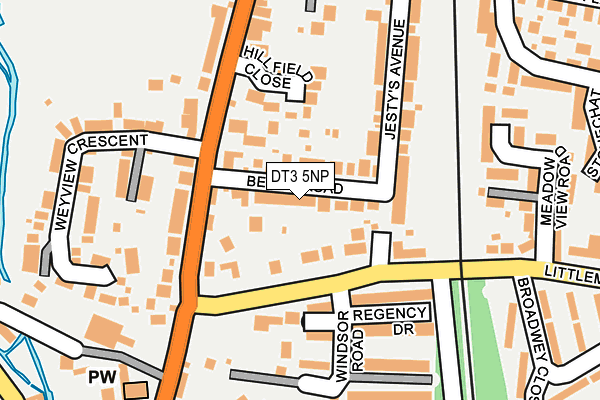 DT3 5NP map - OS OpenMap – Local (Ordnance Survey)