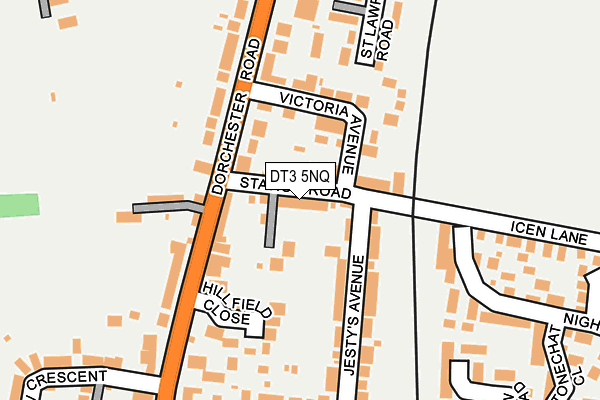 DT3 5NQ map - OS OpenMap – Local (Ordnance Survey)