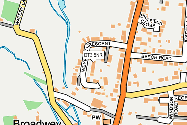 DT3 5NR map - OS OpenMap – Local (Ordnance Survey)