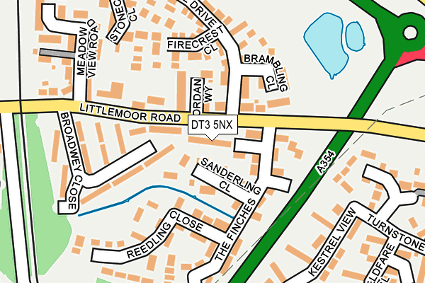 DT3 5NX map - OS OpenMap – Local (Ordnance Survey)