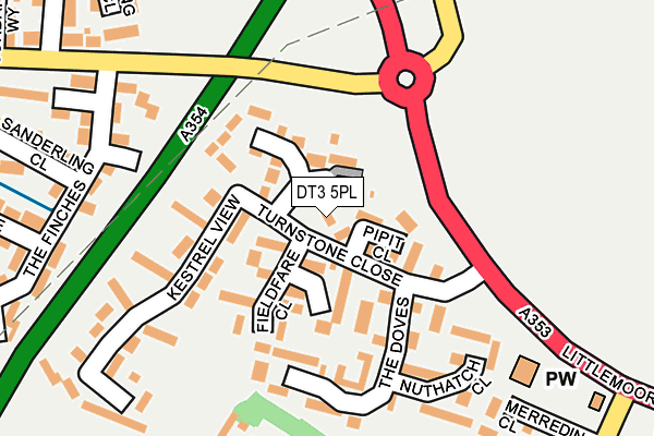 DT3 5PL map - OS OpenMap – Local (Ordnance Survey)
