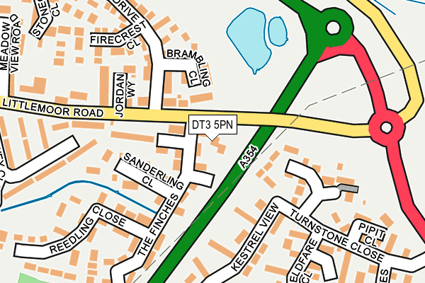 DT3 5PN map - OS OpenMap – Local (Ordnance Survey)