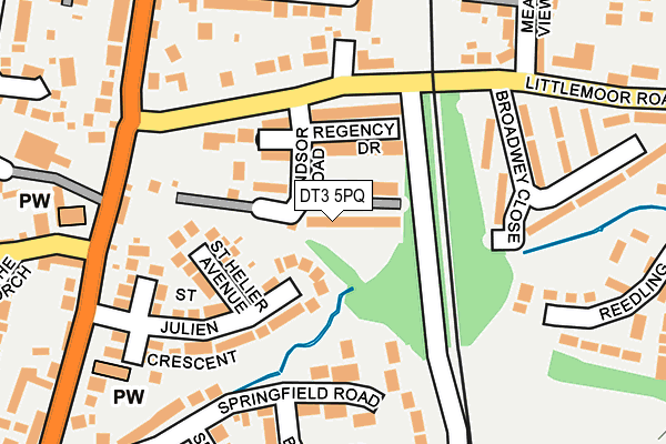 DT3 5PQ map - OS OpenMap – Local (Ordnance Survey)