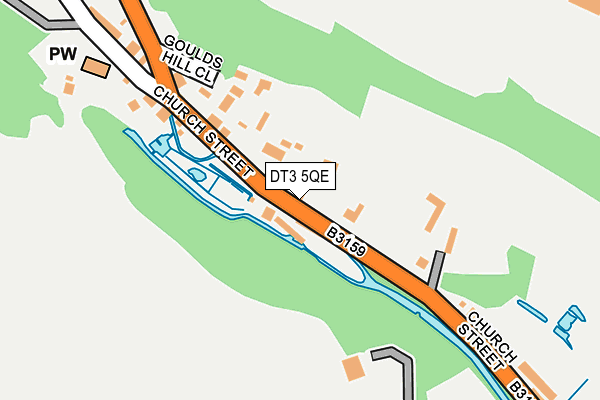 DT3 5QE map - OS OpenMap – Local (Ordnance Survey)