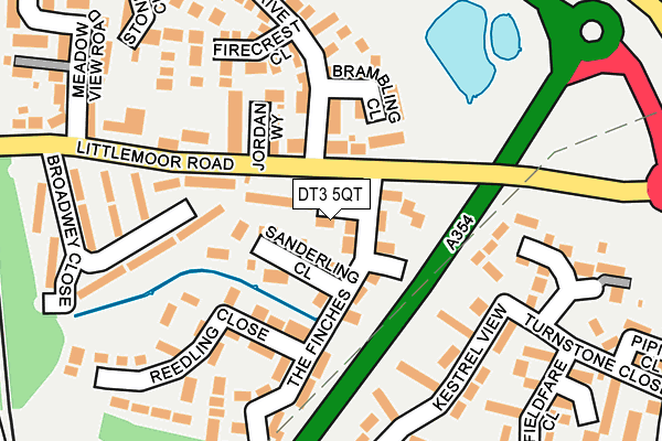 DT3 5QT map - OS OpenMap – Local (Ordnance Survey)