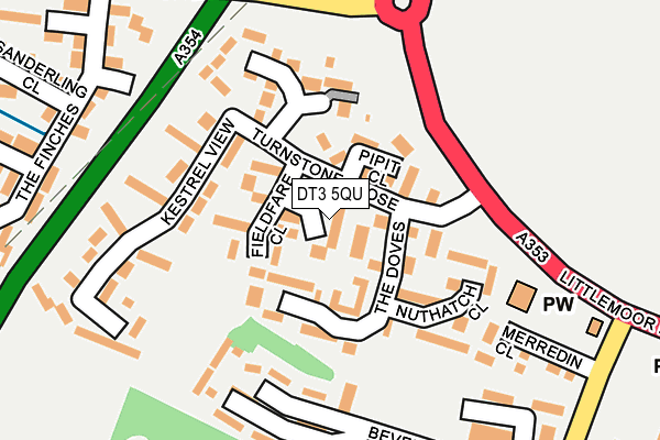 DT3 5QU map - OS OpenMap – Local (Ordnance Survey)