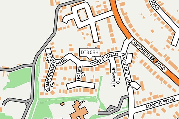 DT3 5RH map - OS OpenMap – Local (Ordnance Survey)