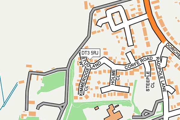 DT3 5RJ map - OS OpenMap – Local (Ordnance Survey)