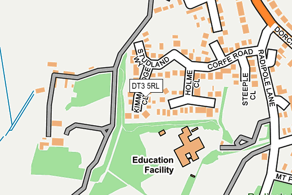 DT3 5RL map - OS OpenMap – Local (Ordnance Survey)