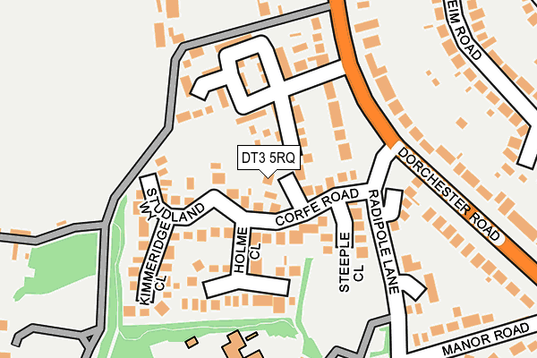 DT3 5RQ map - OS OpenMap – Local (Ordnance Survey)