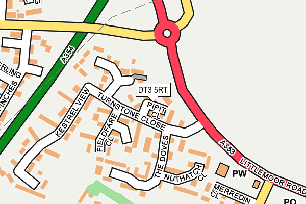 DT3 5RT map - OS OpenMap – Local (Ordnance Survey)