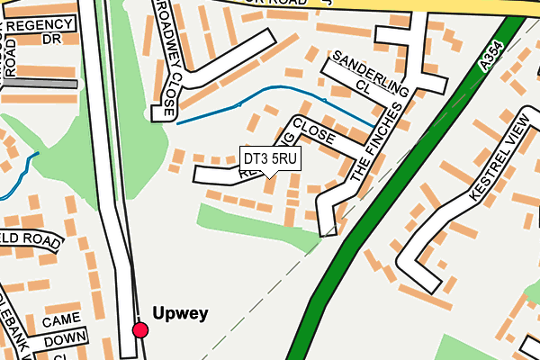 DT3 5RU map - OS OpenMap – Local (Ordnance Survey)