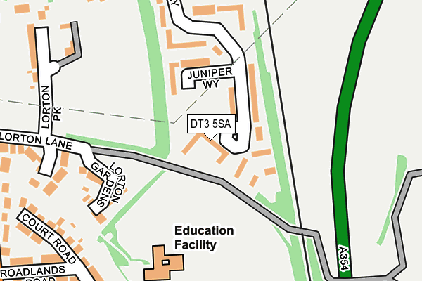 DT3 5SA map - OS OpenMap – Local (Ordnance Survey)