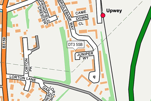 DT3 5SB map - OS OpenMap – Local (Ordnance Survey)