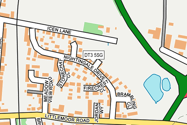 DT3 5SG map - OS OpenMap – Local (Ordnance Survey)