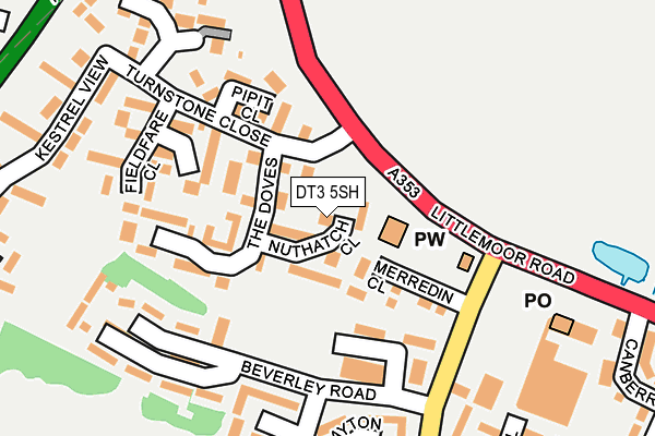 DT3 5SH map - OS OpenMap – Local (Ordnance Survey)
