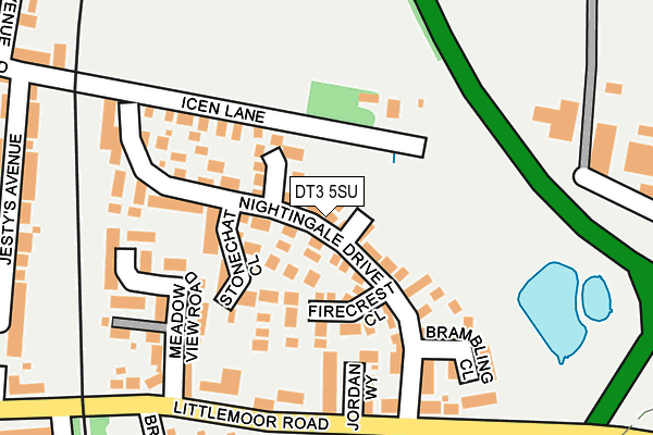 DT3 5SU map - OS OpenMap – Local (Ordnance Survey)