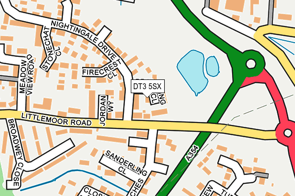 DT3 5SX map - OS OpenMap – Local (Ordnance Survey)