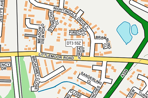 DT3 5SZ map - OS OpenMap – Local (Ordnance Survey)