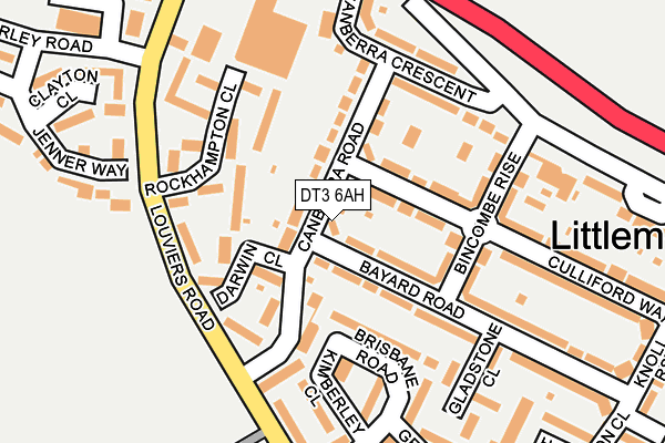 DT3 6AH map - OS OpenMap – Local (Ordnance Survey)