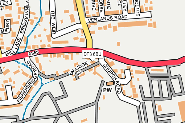DT3 6BU map - OS OpenMap – Local (Ordnance Survey)