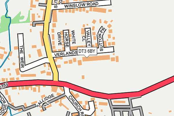 DT3 6BY map - OS OpenMap – Local (Ordnance Survey)